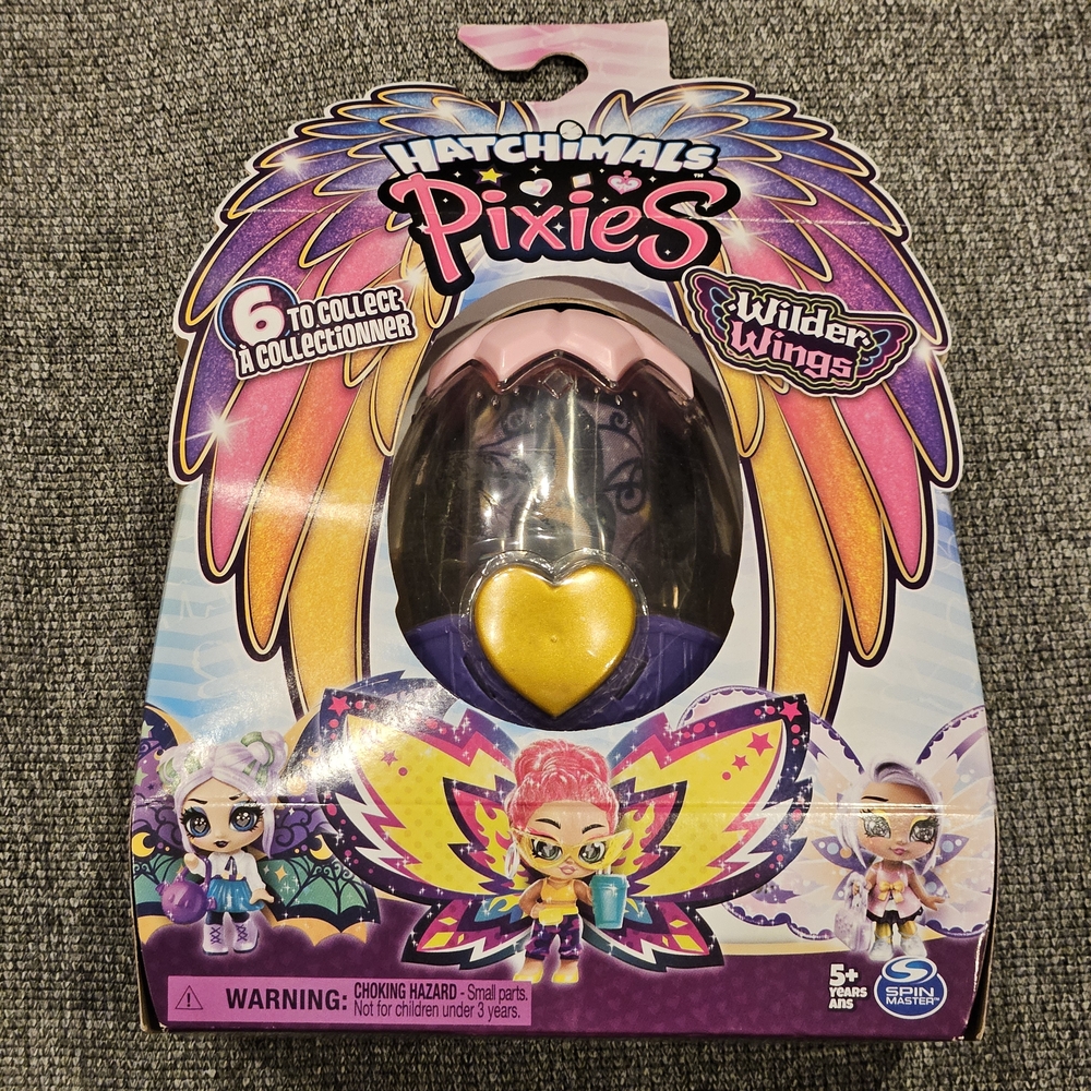 🚦♡Hatchimals Pixies Wilder Wings Pink & Purple Pixie Toy - Picture 6 of 6